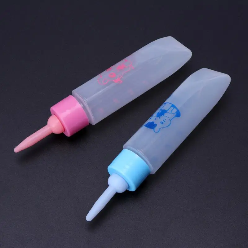 F92B PET Nursing Bottle 30ml ซิลิโคนหัวนมสัตว์ขนาดเล็กให้อาหารขวดที่ชัดเจนสำหรับลูกแมวตัวแรก
