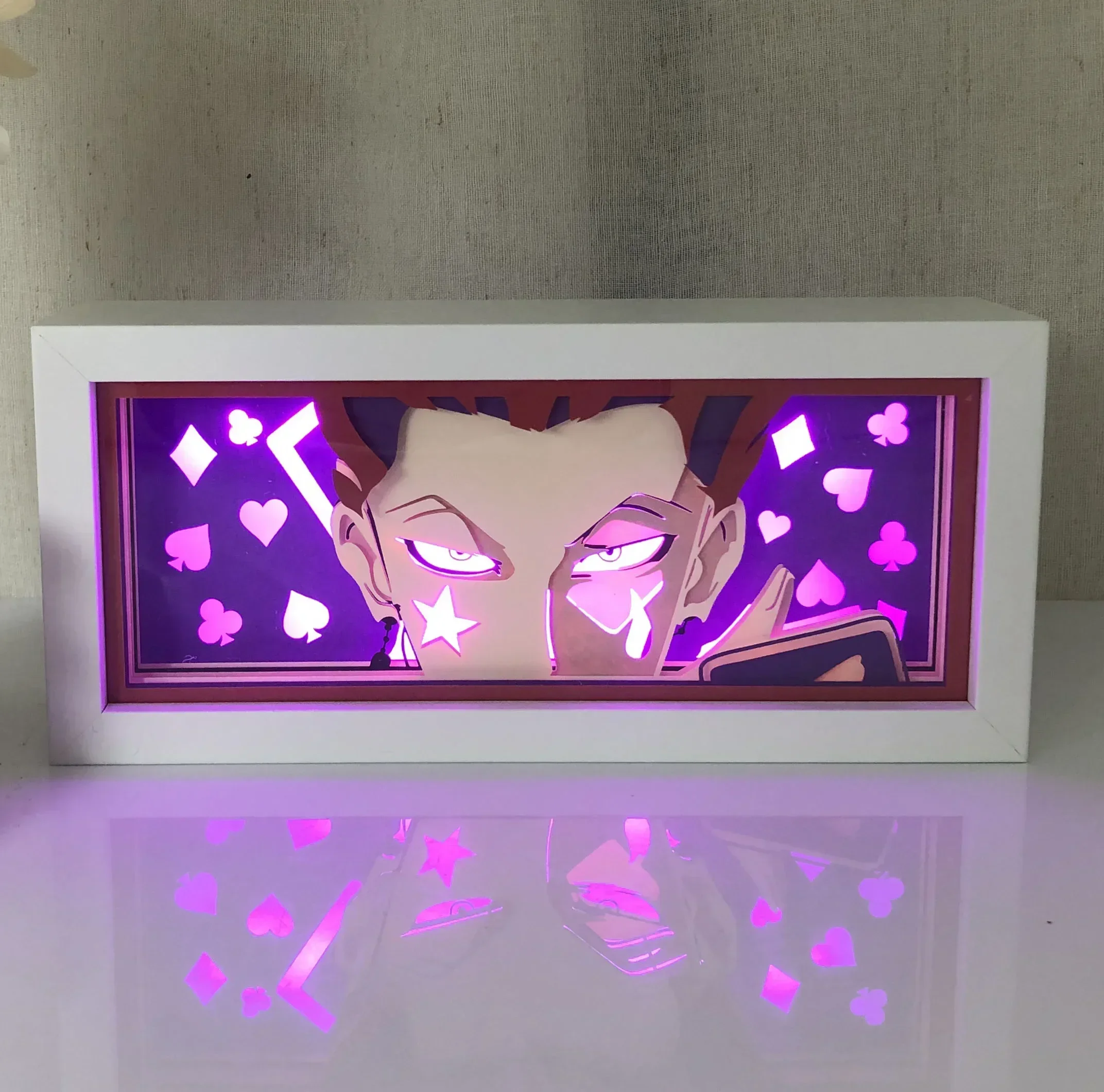 3D Led Anime Shadow Lamp Night Light  Laser Carving Paper Lamp Table Lamp Room Decoration for Party and Gift