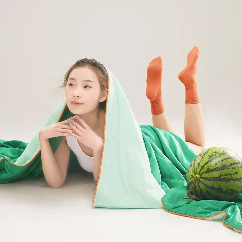Class A Maternal and Infant Grade Xia Liang Quilt, Spandex Cool Silk  Watermelon Soybean Fiber  Air Conditioner Quilt