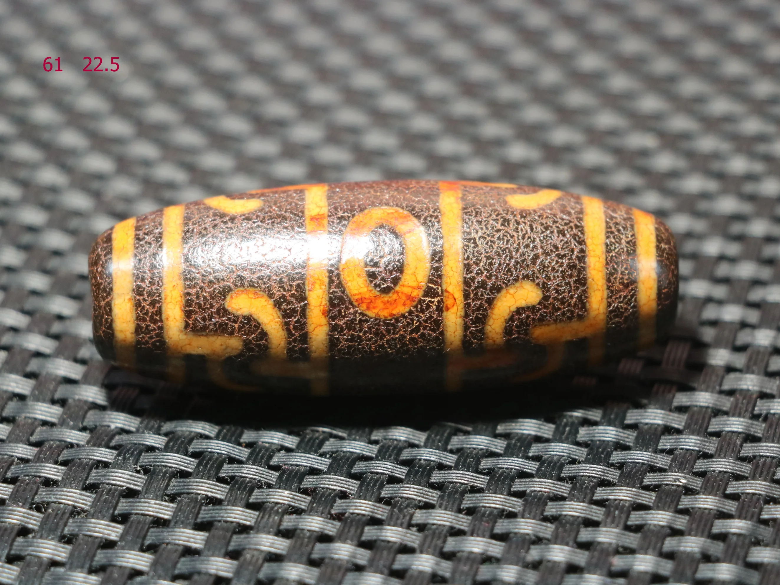 Magic Energy Tibetan Top old Agate Full Dragon Vein 3 Eyed Lotus Master Totem dZi Bead Large Pendant Talisman Timestown Top