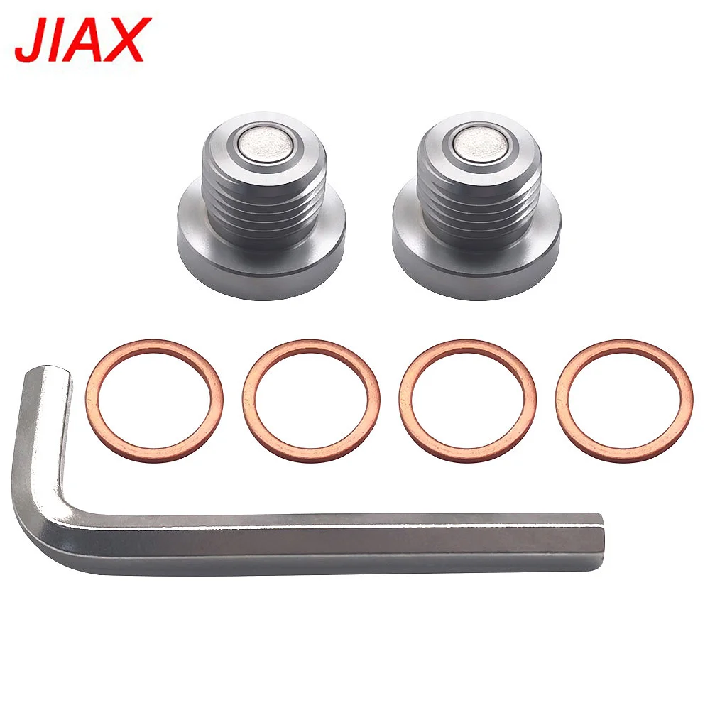 Magnetic Front Differential Vent Plug Stainless Steel Oil Drain Sump Bolt for Polaris ATV Transmission Protection