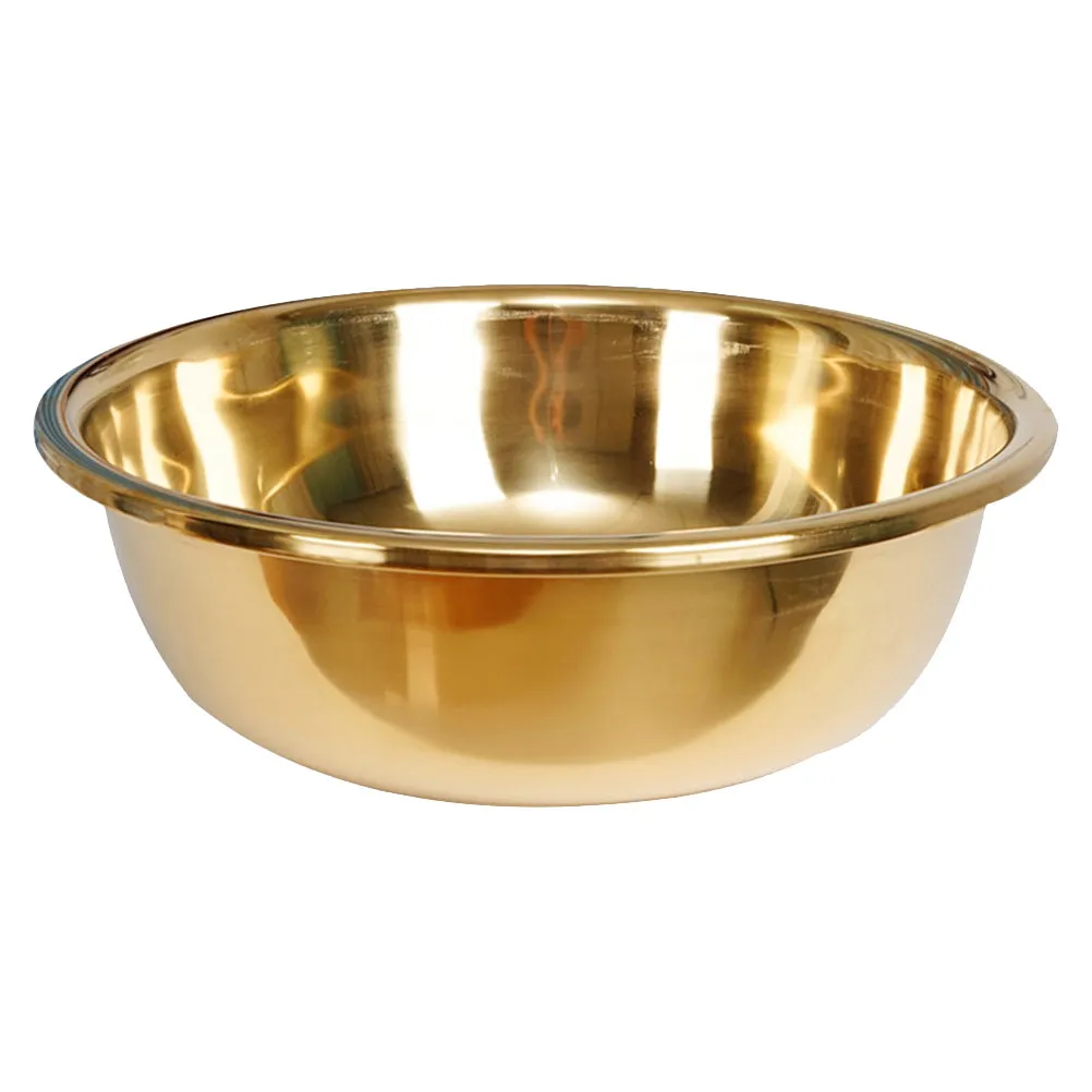Large Thickened Stainless Steel Mixing Bowl for Vegetable Washing, Dough Mixing, Salad Prep & Face Cleansing