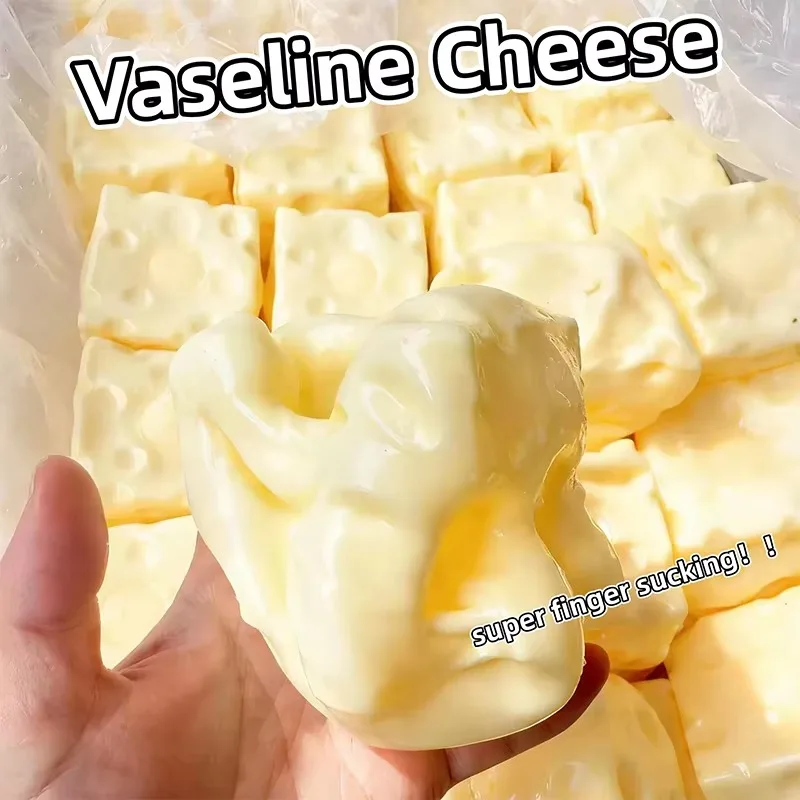 Motorcycle Vaseline Jumbo Cheese Cube Squishy Toy Soft Slow Rising Stress Relief Ball Plasticity Squeeze Fidget Toy Sensory Gift