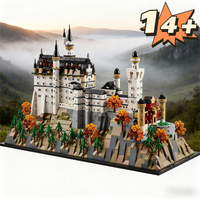 21063 Neuschwanstein Castle Building Block Brick Art Crafts Architecture Street View 3455Pcs Model Toys Birthday Christmas Gift