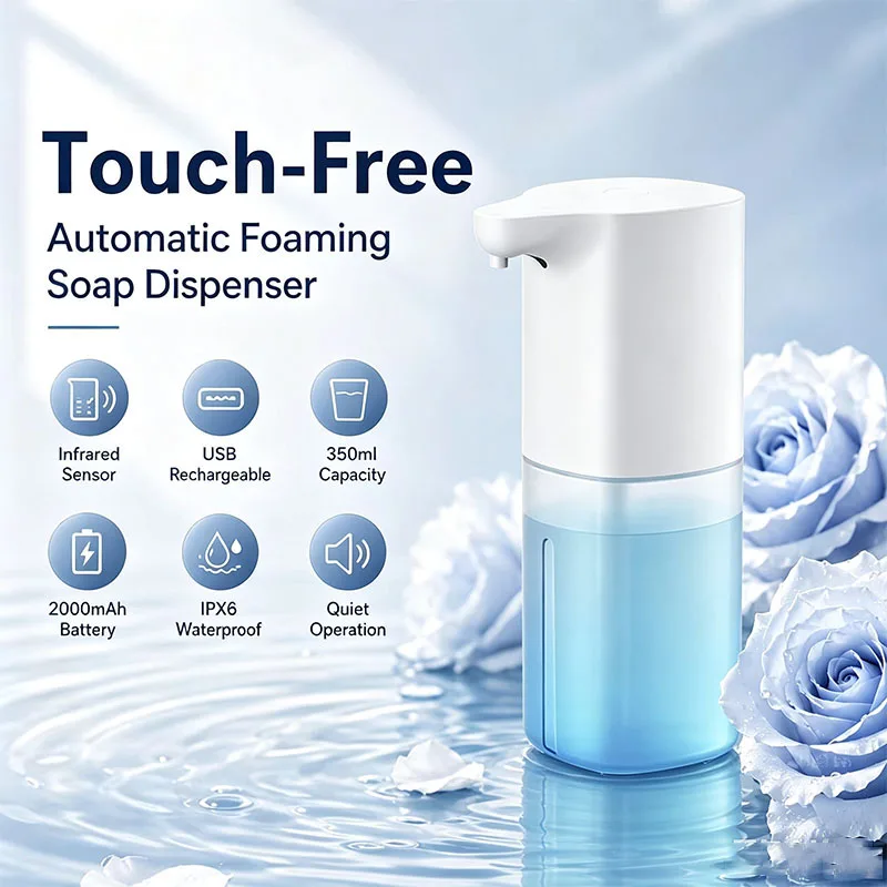 New 2026 Automatic Inductive Soap Dispenser Foam Washing Phone Smart Hand Washing Soap Dispenser Alcohol Spray Dispenser Washing