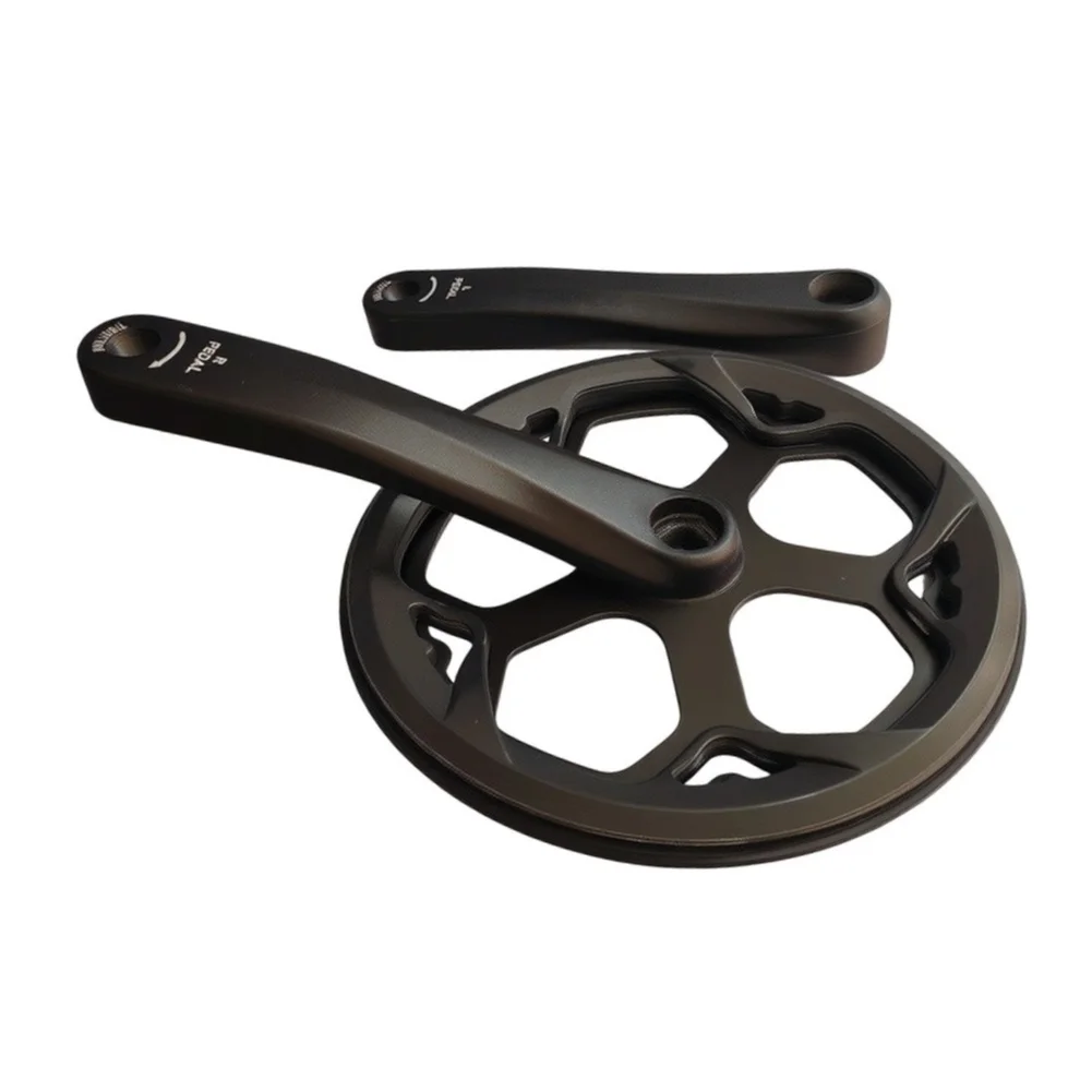 For Intense Pedaling 170mm 48T Bike Crankset Aluminum Bicycle Crankset 170mm Bike Cranks Lightweight Aluminum Alloy