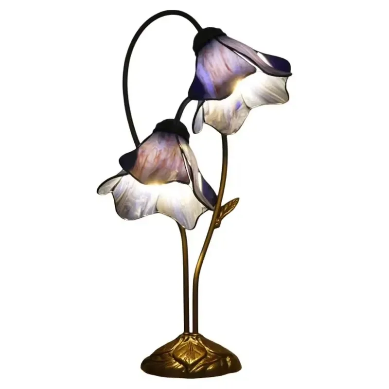 French country style desk lamp ambient light creative warm luxury bedside lamp suitable for bedroom living room study