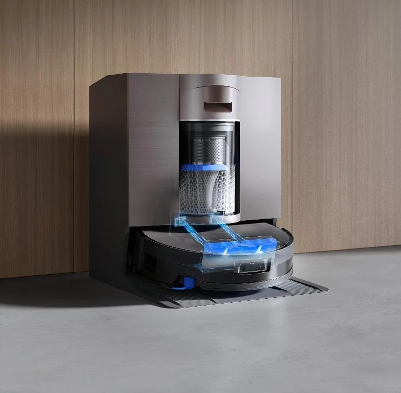 X11 OMNICYCLONE Robot Vacuum All-in-One Thin Robot with Clock Washing Floor Cleaning and Suction Mopping
