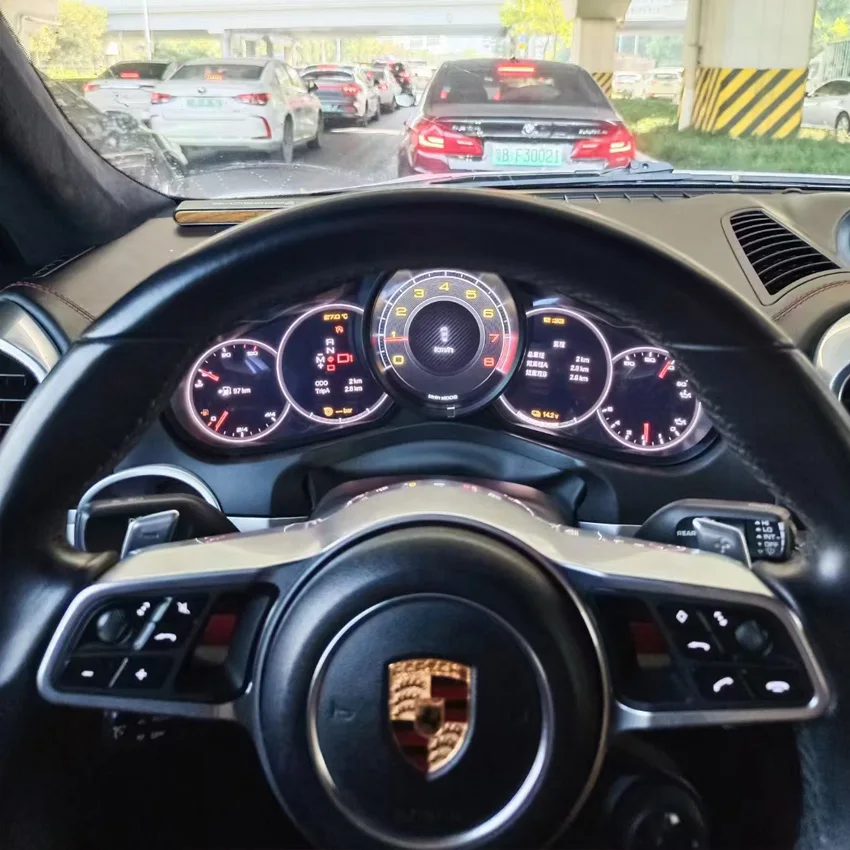 Compteur de vitesse de cockpit virtuel pour Porsche Panamera, système Linux, 1920x720p, cluster numérique, mise à niveau de la carte Prada, compteur automatique