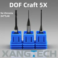 XANGTECH DOF Craft 5X recubrimiento diamante recubierto fresa para bloques de Zirconia fresas dentales laboratorio Dental