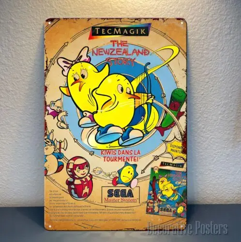 The Newzealand Story Video Game Metal Poster -Collectable Tin Sign (Size:8x12in) good sign sign