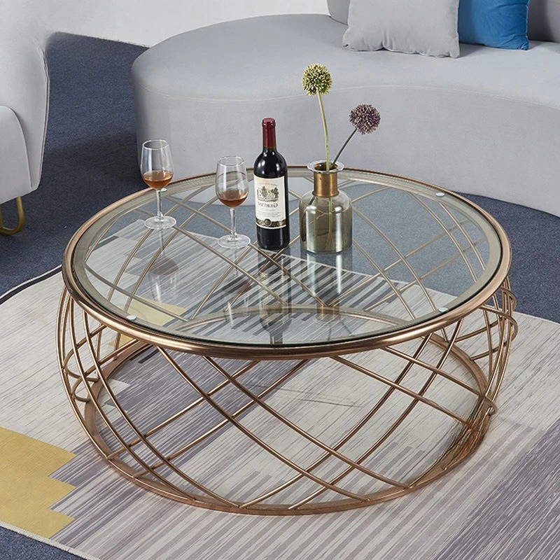 

Stainless steel table small apartment, living room sprinkle shop, sofa edge, tempered personalized creative