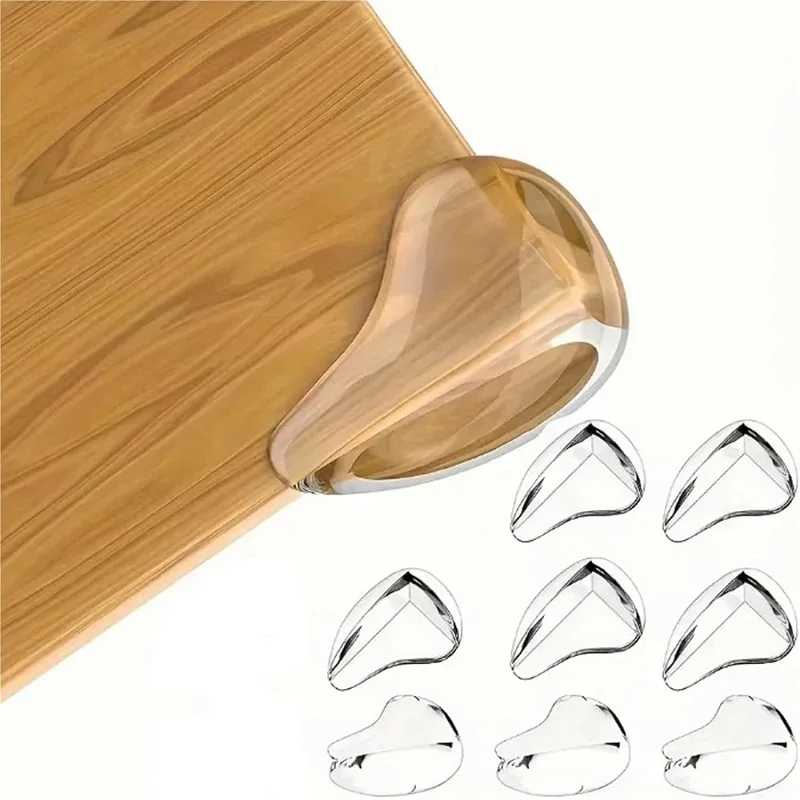 4pcs Clear Table Corner Protectors Baby Safety Furniture Edge Guards Transparent Anti Collision Corner Covers for Children Home