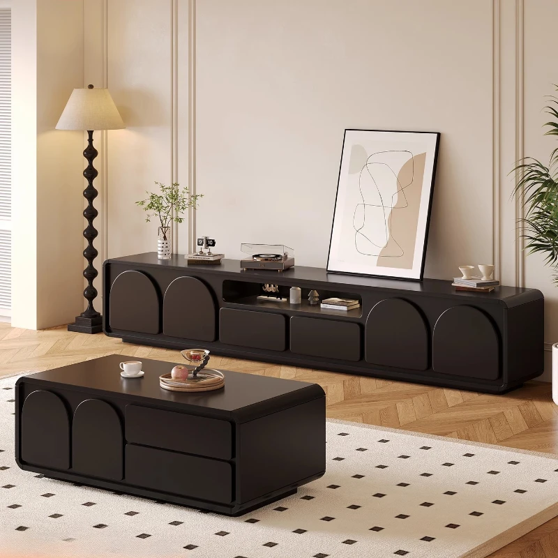 

Designer Nordic Wooden Tv Cabinet Storage Comfortable Black Tv Cabinet Bedroom Minimalist Mobile Tv Soggiorno Luxury Furniture