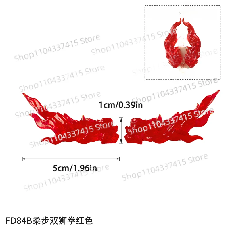 MOC Building Blocks Assembled Doll Scene Effects Soft Step Double Lion Fist Accessories Model Puzzle Pieces Collection of Toys