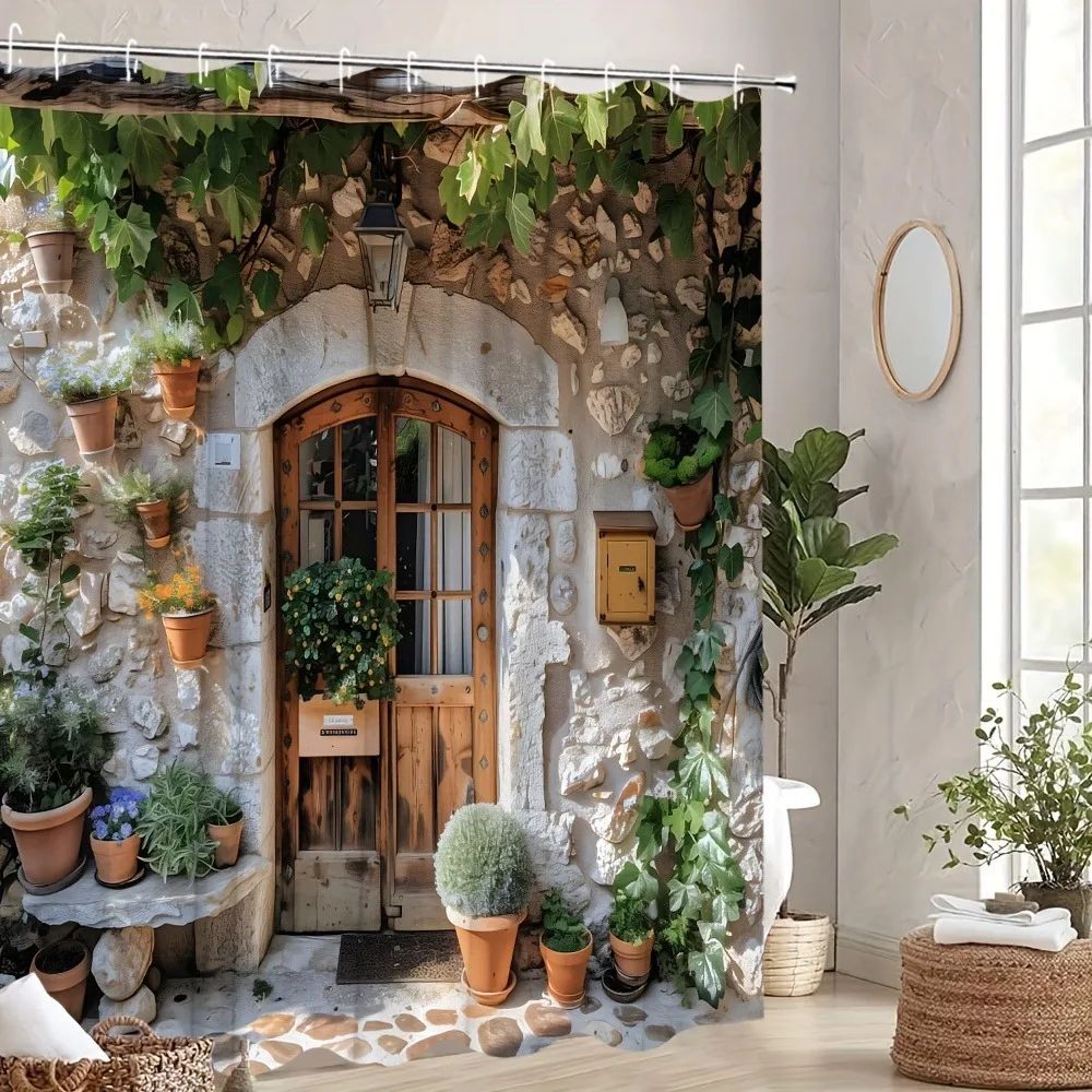 

Пейзаж глубокого лесного сада моющаяся грязеотталкивающая занавеска для душа насадка для душа водонепроницаемая полиэстеровая занавеска для ванны