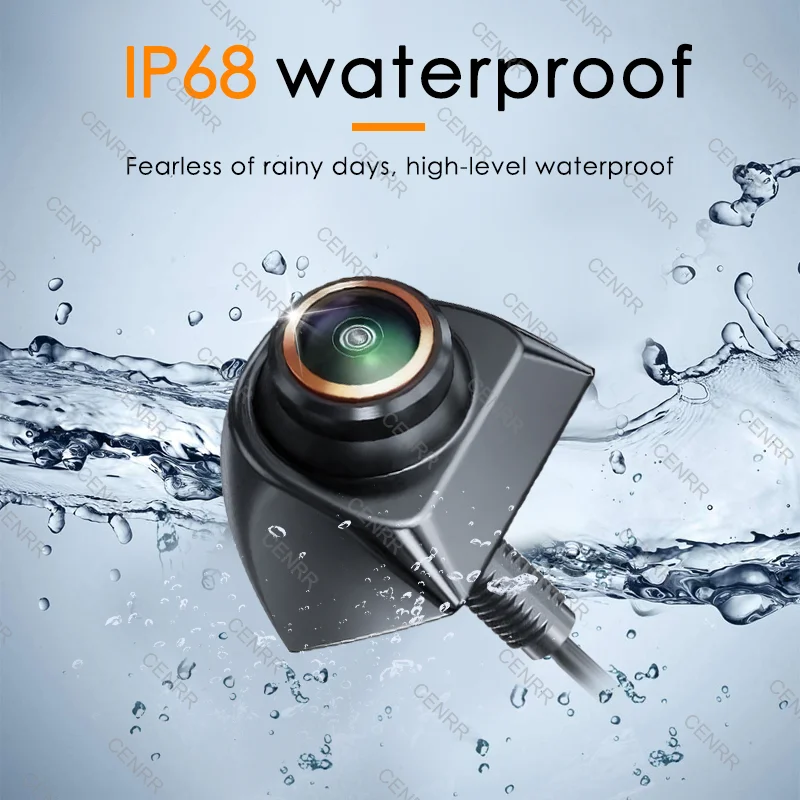 Cámara de visión trasera de coche 1080P Full HD CVBS AHD cámara trasera de marcha atrás con 170 °   Cámara lectora de lentes ojo de pez con visión nocturna gran angular