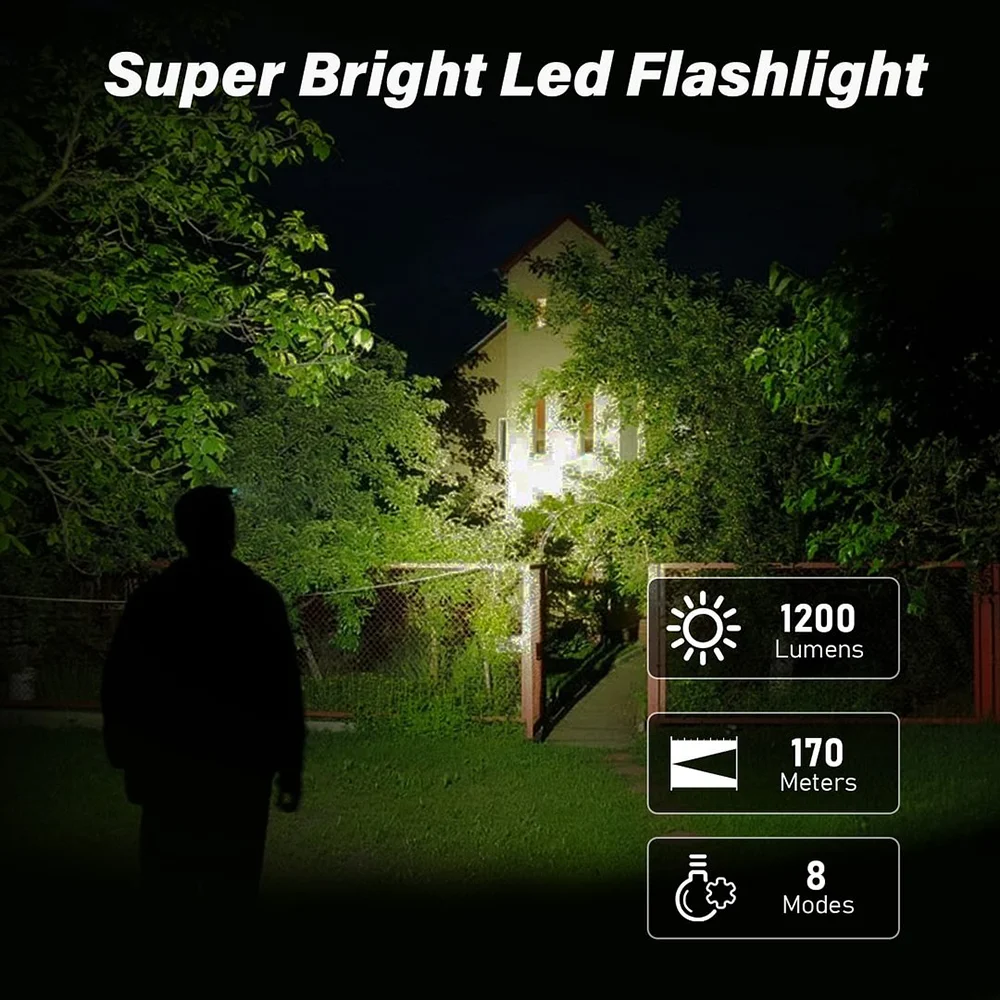 Sofirn SP31 V3.0 Green 519A Tactical Flashlight 1200lm 18650 LED Torch 5000K Rechargeable High CRI Lamp With Dual Switch