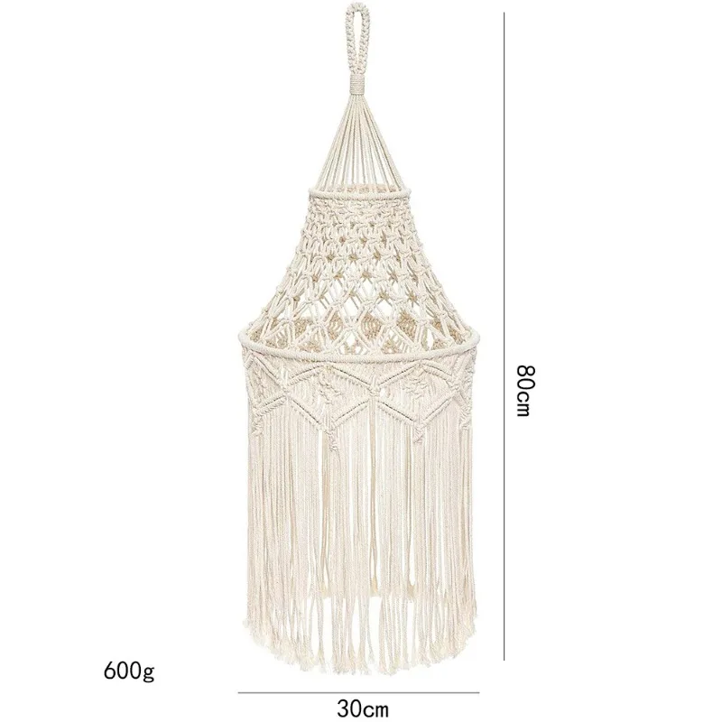 Homestay decoration lampshade tapestry, hand-woven home chandelier decoration
