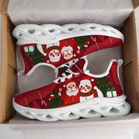 MAEDEF Mens Christmas Sneakers for Men Lightweight Slip On Comfortable Walking Shoes Anti Slip Training Outdoor Casual Footwear