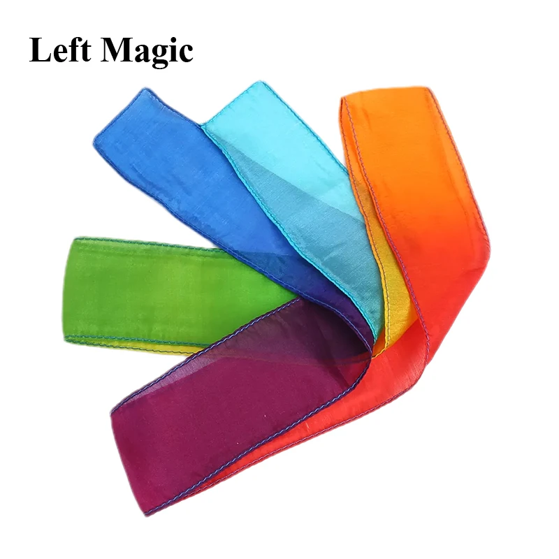 Thumb Tip Streamer (5cm*108cm) Magic Tricks Multi-color Silk Appearing Magia Accessories Close Up Street Illusions Gimmicks Prop