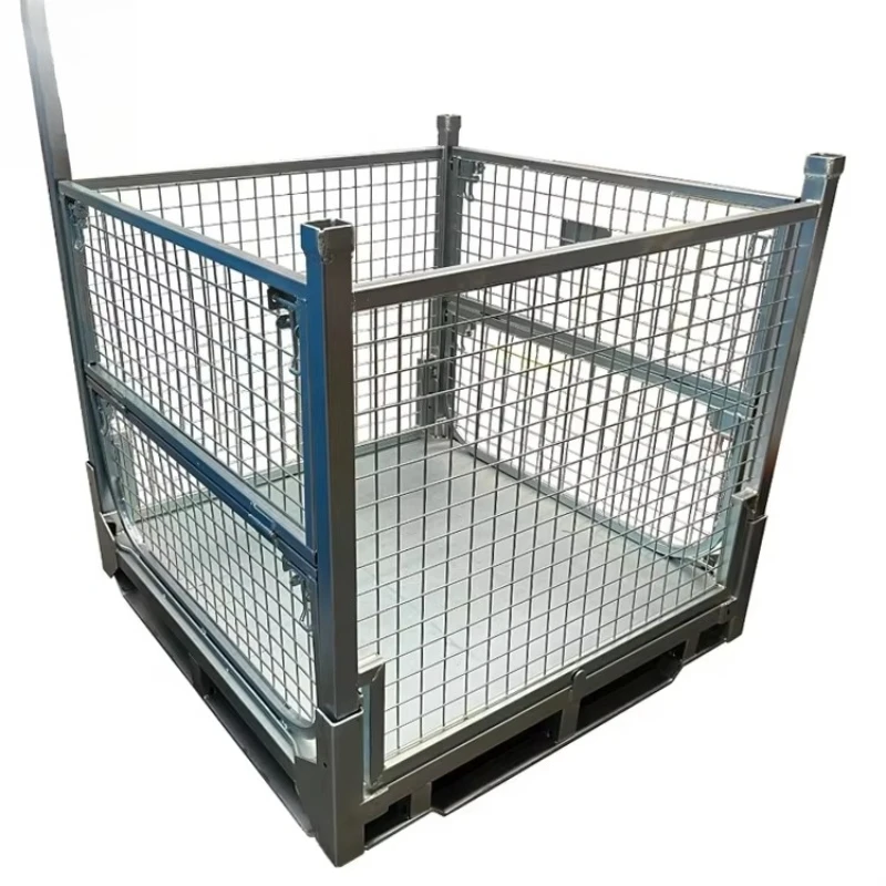 Cost-effective storage solution Durable stackable mesh collapsible still basket