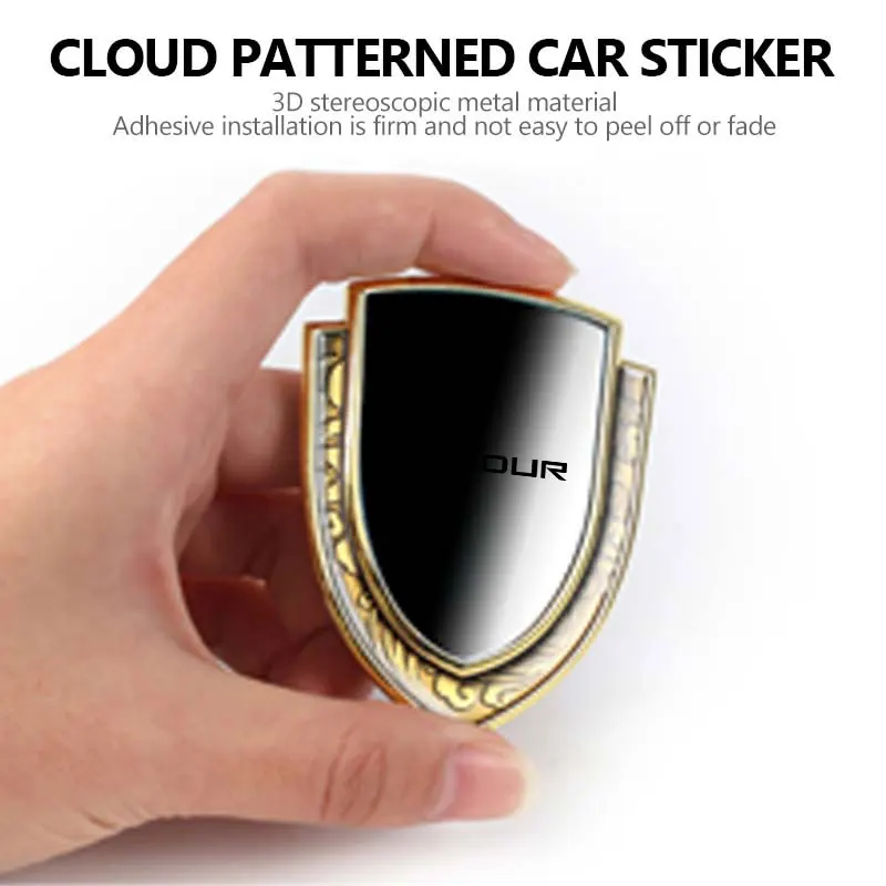 For Jetour 3D Metal Car Side Body Trunk Decoration Emblem Sticker Shield Styling X70 X70SM X90 X95 DASHING i-DM T2 T3 Traveler‌