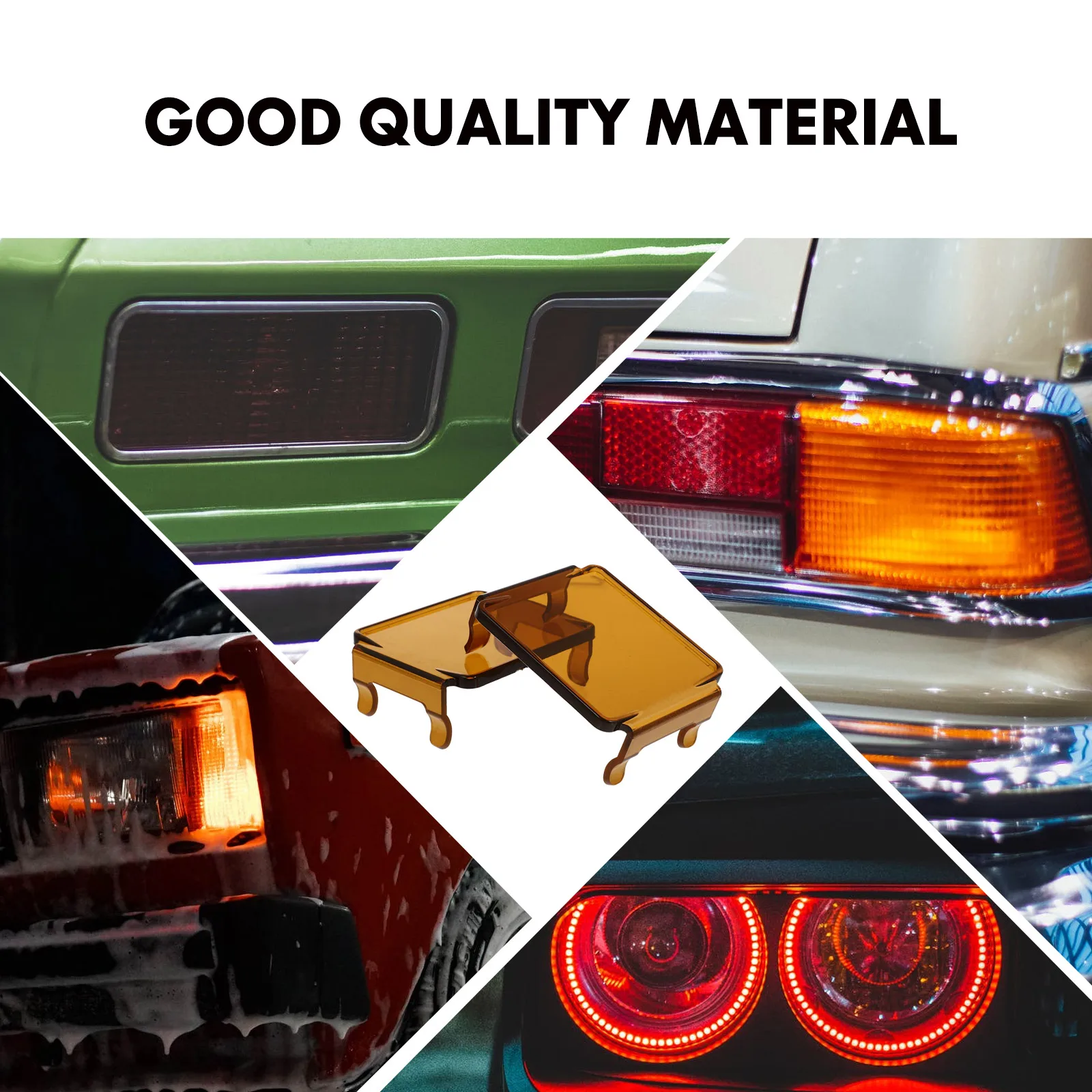 

2Pcs Car Spotlight Lampshade Badweatherproof Longservicelife Easyinstallation Car Light Cover Fog Light Cover