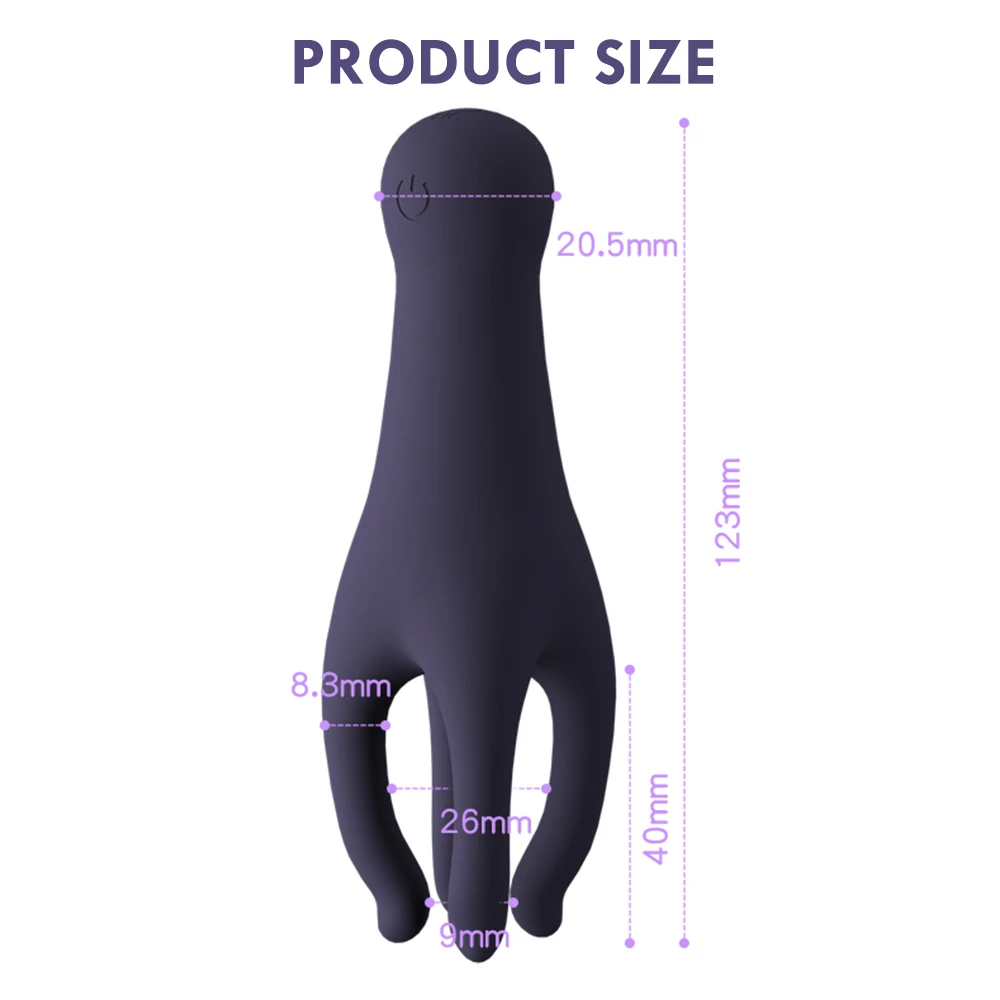 10 Modes Vibrating Massager for Men USB Rechargeable Personal Care Trainer Silent Waterproof Massage Device - view 6