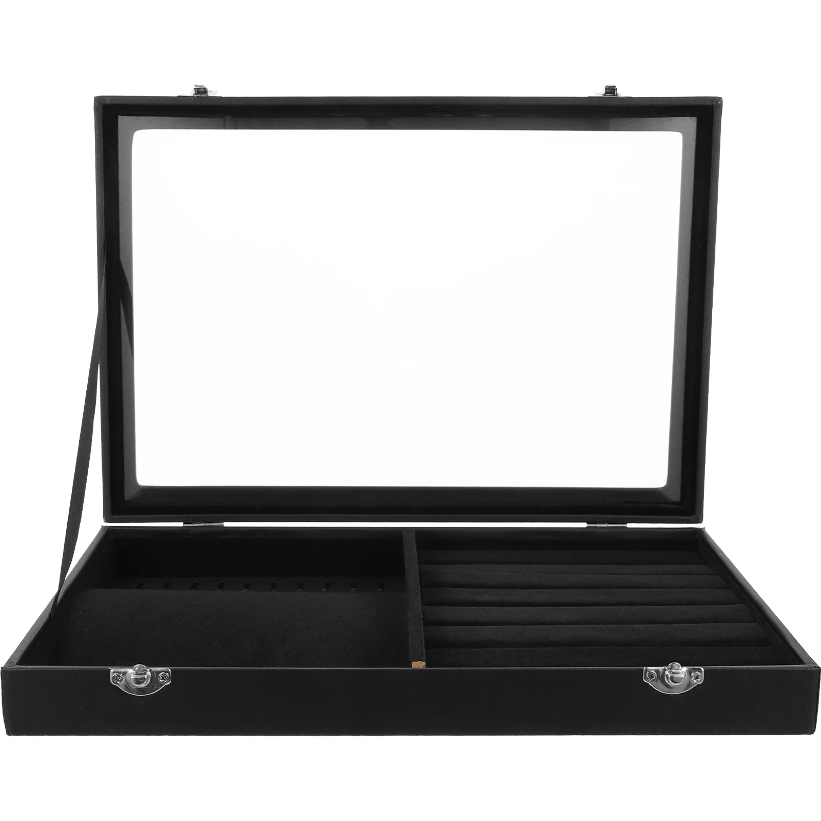 Jewelry Storage Box Organizer Lint Case Compact Lightweight Design Jewelry Holder for Ring Earring Necklace Bracelet