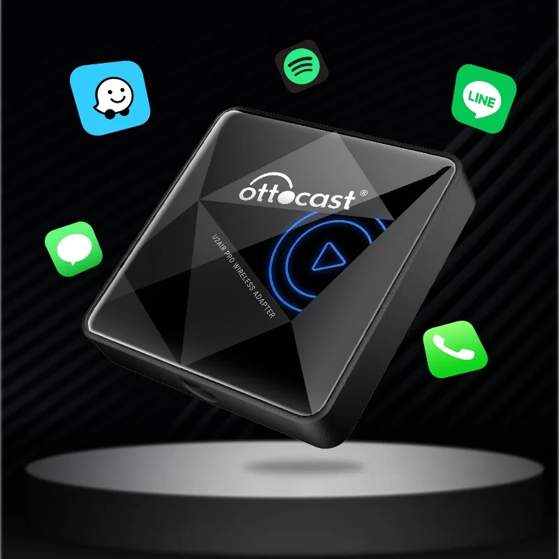 

Источник Ottocast беспроводной автомобильный Carplay Bluetooth Box для беспроводной волшебной коробки AIBOX