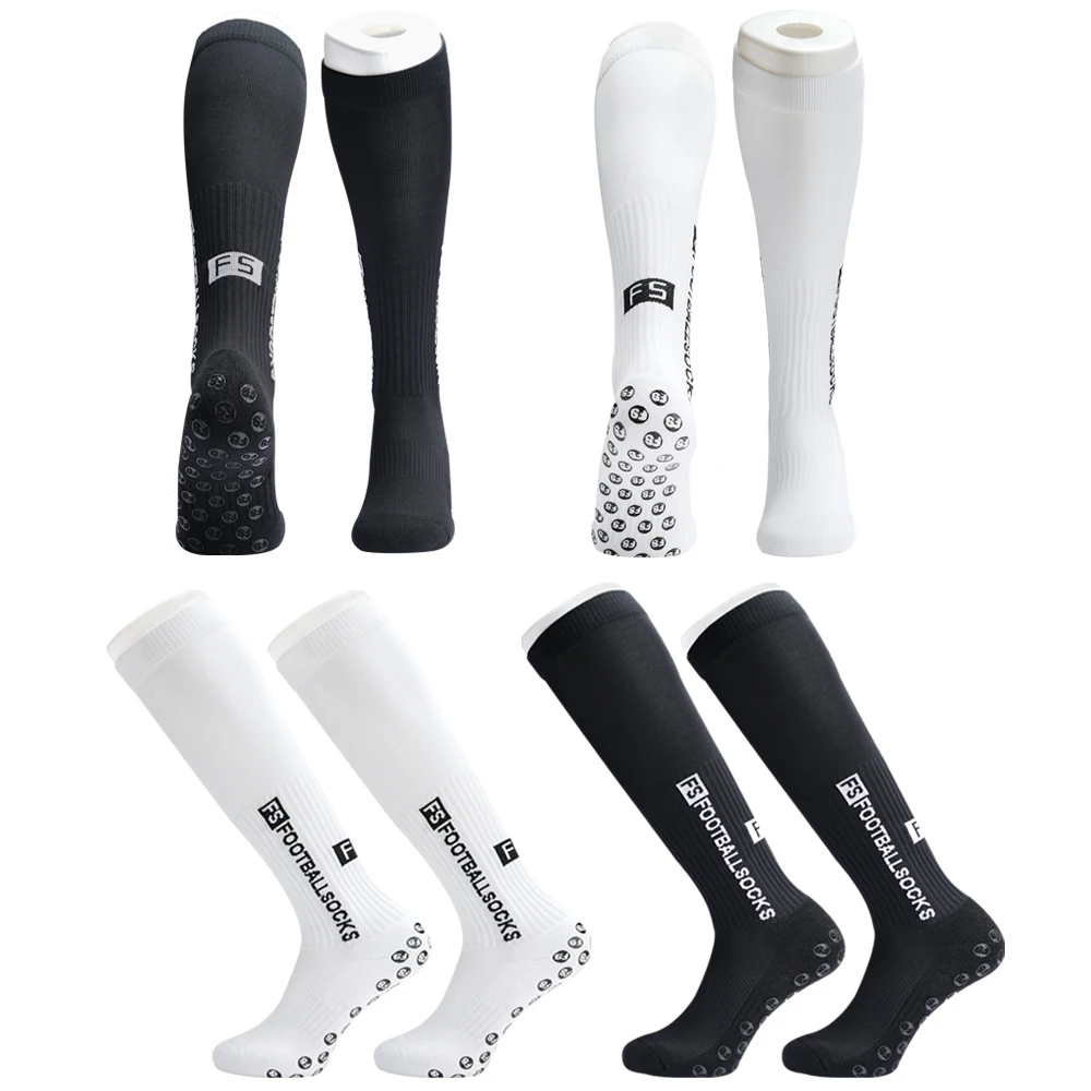 Round 2024 knee FS and Long Sports Football Silicone Socks Anti Slip Grip Soccer Socks Calcetas Antideslizantes De Futbol