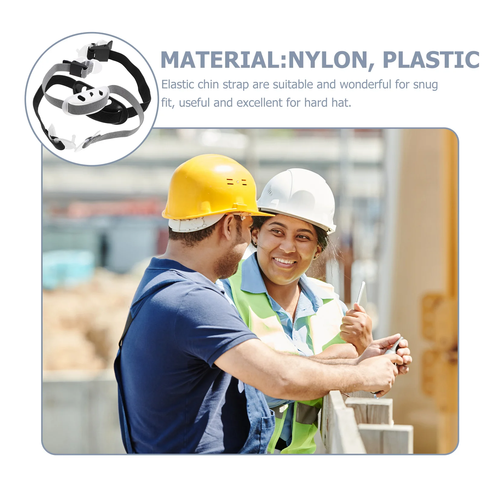 2 قطعة قبعة صلبة حزام الذقن مرونة Y-شكل مادة البولي ايثيلين واقية كأس الذقن حزام عالمي السلامة قبعة صلبة الملحقات