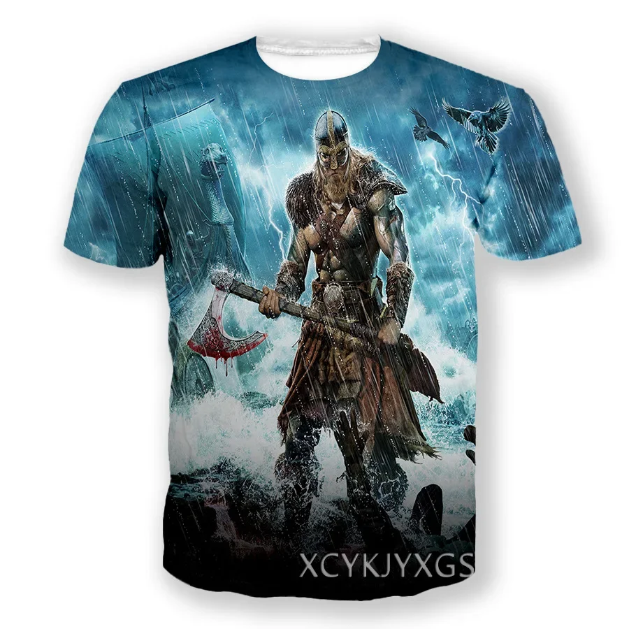 Rock Band Amon Amarth 3D Print T-shirts Men Women Hip Hop Short Sleeve O-Neck t shirt Tops Harajuku Oversized Y2k Men's Clothing