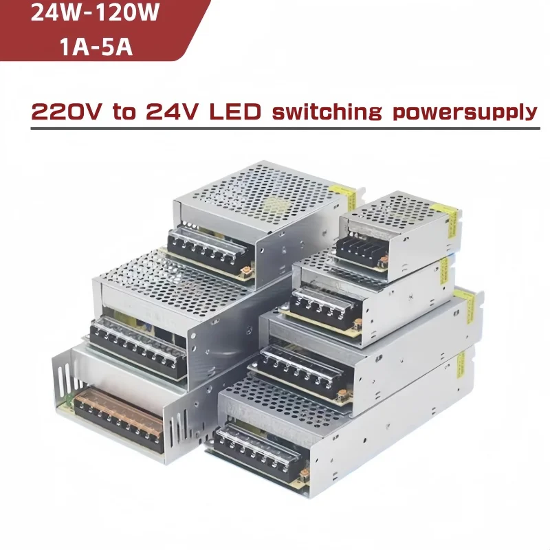 1PCS AC 110V-220V TO DC 24V  1A  2A  3A  4.2A  5A  Switch Power Supply Driver Adapter LED Strip Light 24v power supply  24v