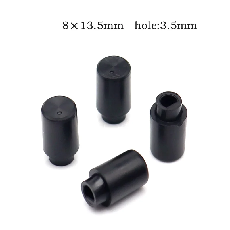 10pcs Hole:3.5mm 8 x 13.5mm plastic cap D the sun wen knob handle Electronic Switch potentiometer knob cap cap half shaft 3.5 MM
