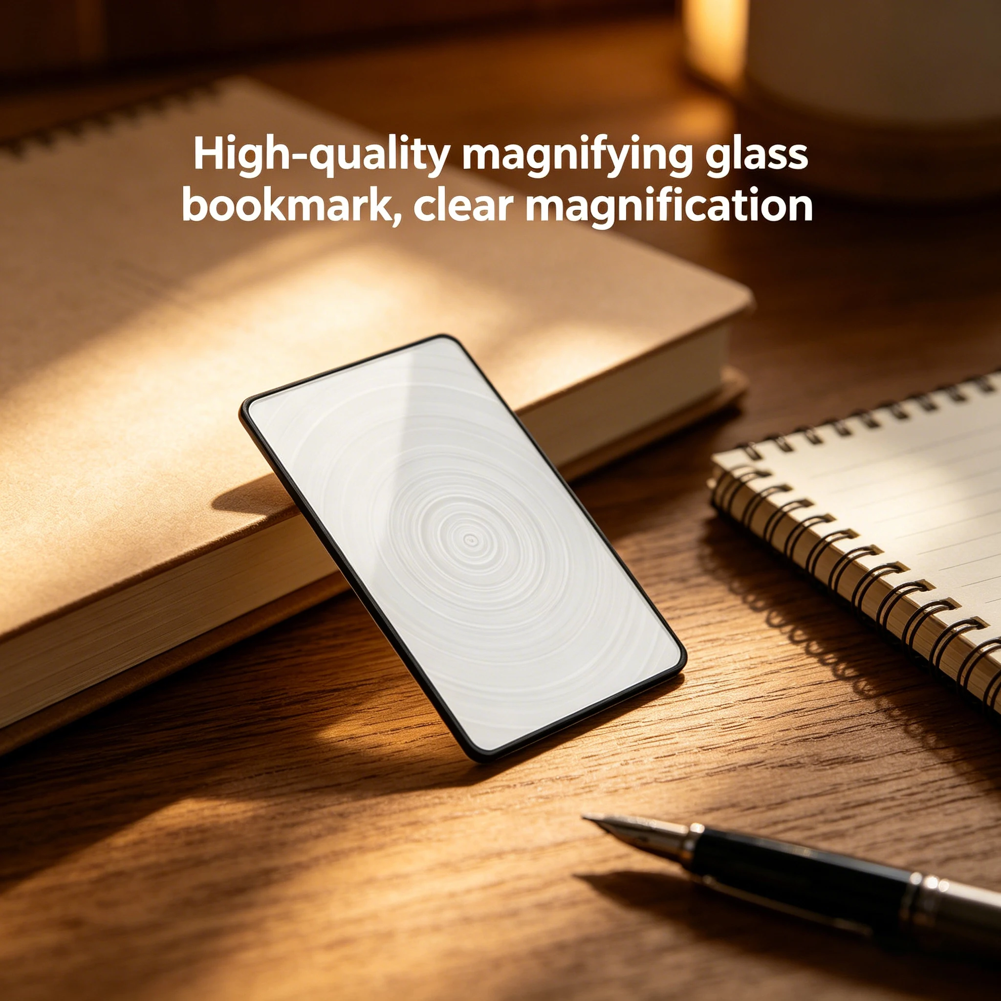 3X Magnifying Glass Bookmark, Flexible PVC Page Magnifier for Reading, Lightweight Portable Magnifier Sheet for Seniors