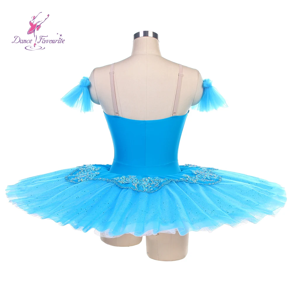 BLL489 New Pre-professional Ballet Tutu Girl & Women Dance Costume Ballet Tutu Blue Spandex Bodice Ballet Tutu Girl Dancewear