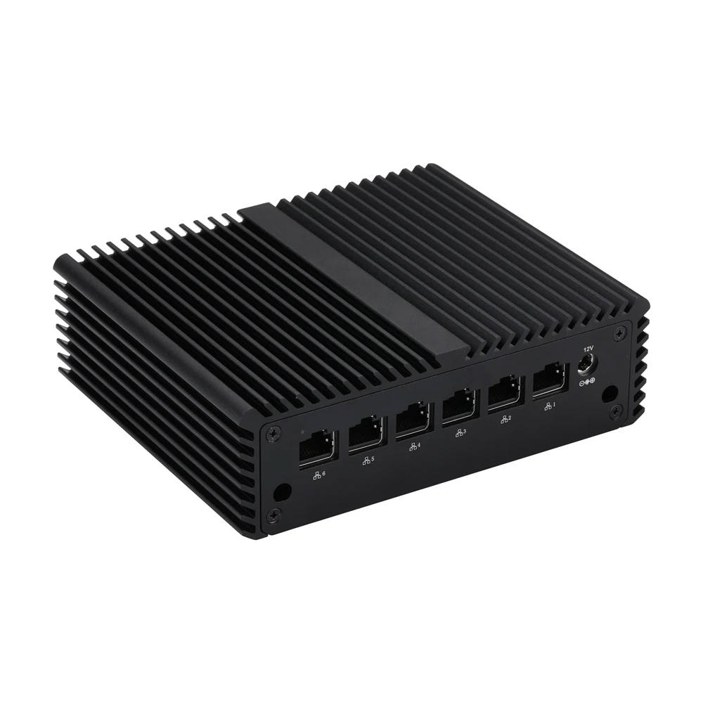 معالج Qotom Q10900G6 Series 6 LAN Mini PC N100/ N150 إلى جهاز توجيه المكتب المنزلي DIY جدار الحماية DDR5 RAM NVME SSD