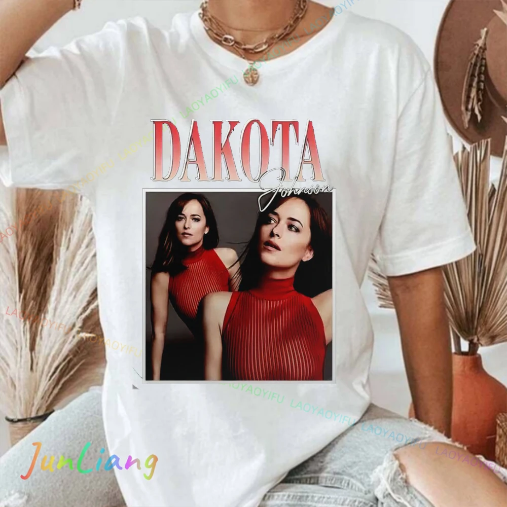 Retro 90s Fans Graphic Tee Y2k Clothes Dakota Johnson Men's Cotton T-shirt New in Tops & Tees Tshirt Streetwear Women's T-shirts