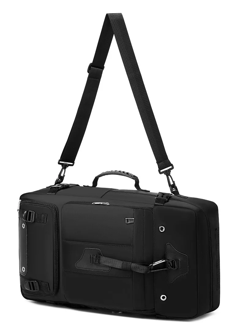 60L Large Travel Backpack Waterproof Expandable Rucksack with Shoe Compartment & Luggage Strap Business Laptop Bag for Men view 4