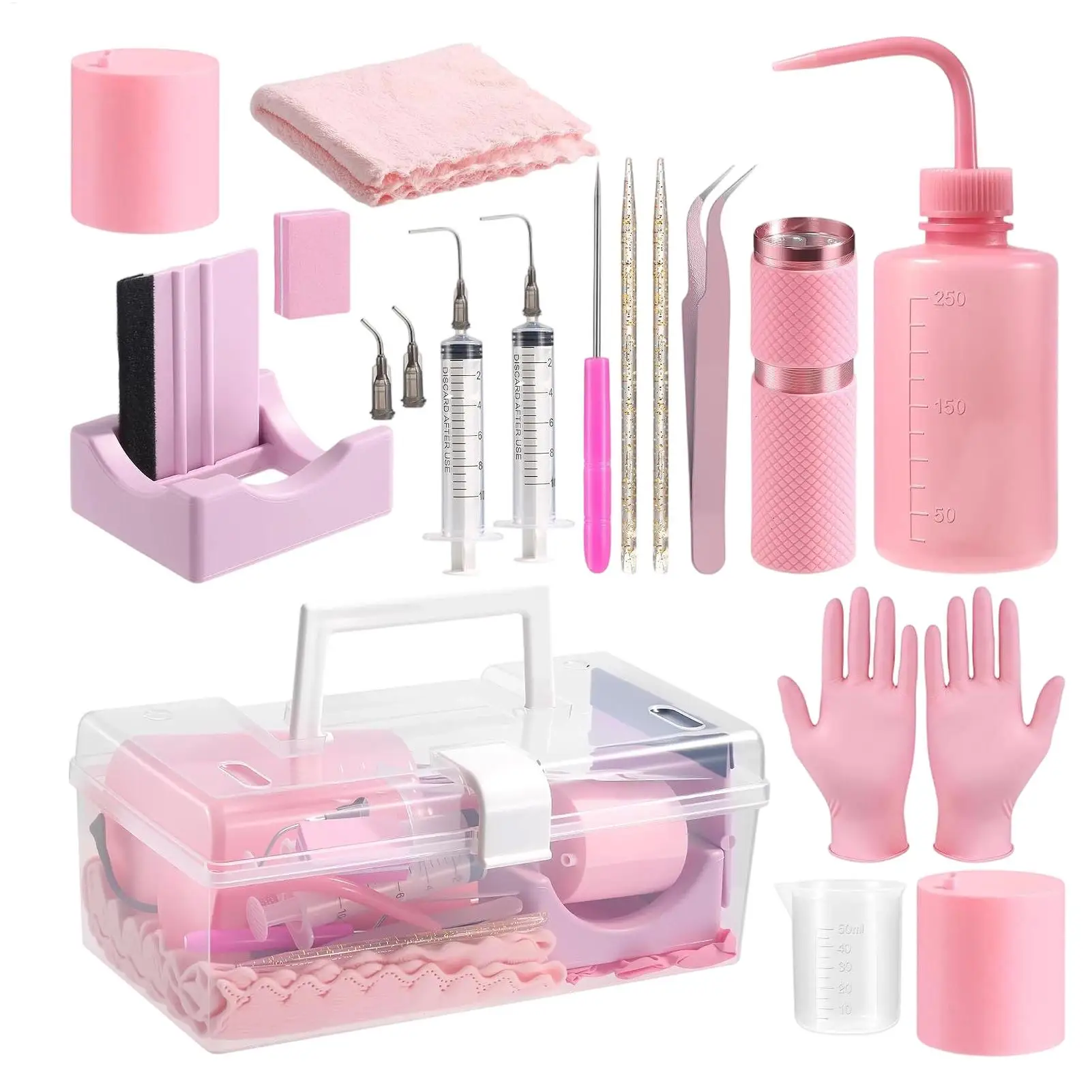 Snow Globe Tumbler Kit 22Pcs DIY Glitter Cup Making Supplies Craft Set for Kids Teens Adults Artists Beginners Hobbyists Home