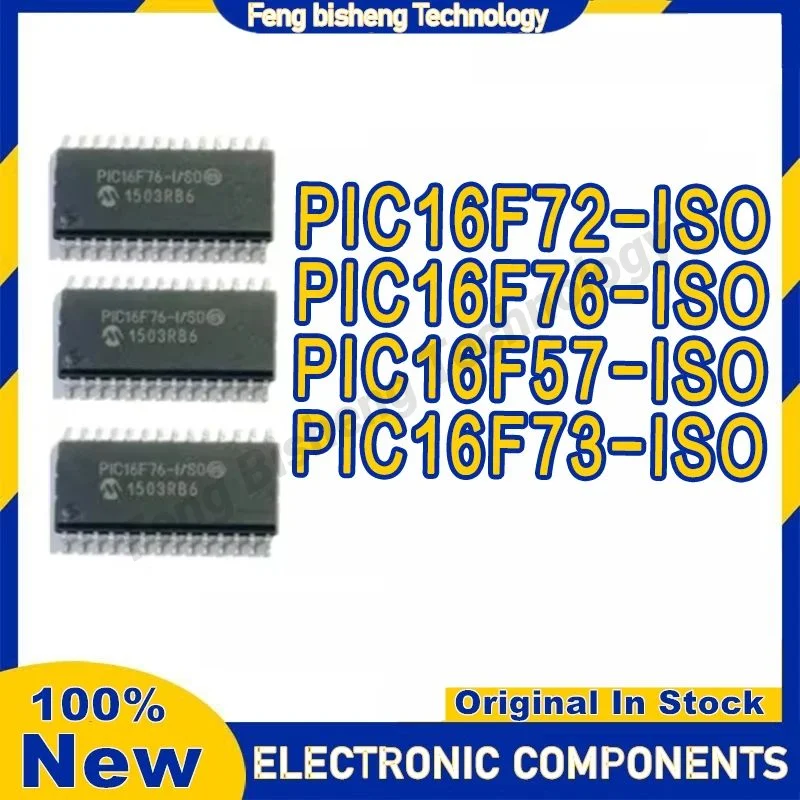 5PCS PIC16F57-I/SO PIC16F72-I/SO PIC16F73-I/SO PIC16F76-I/SO PIC16F57 PIC16F72 PIC16F73 PIC16F76 PIC16F PIC16 PIC IC Chip SOP-28