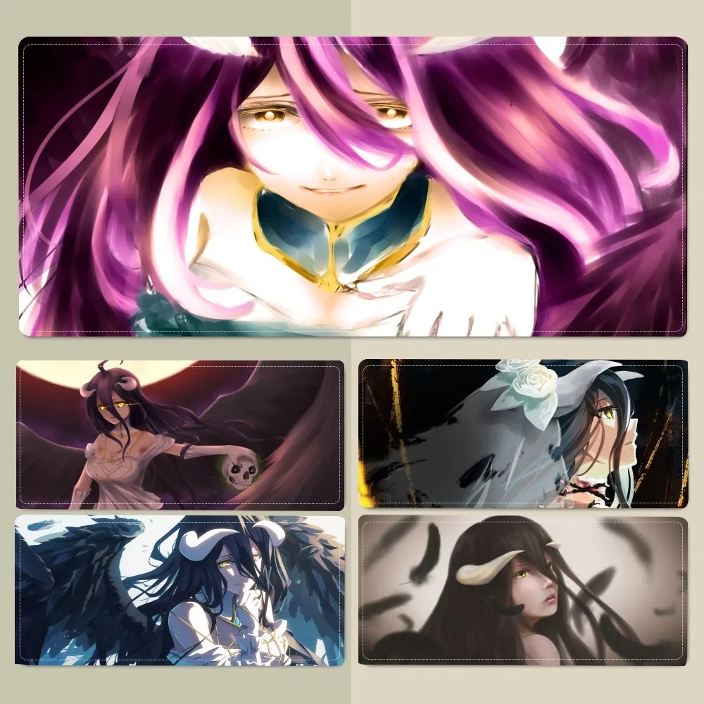 Anime A-Albedo Overlords Gaming Mousepad Mouse Pad Laptop Gaming Accessories Mousepad Large Desk Mat Computer Gamer Keyboard Rug