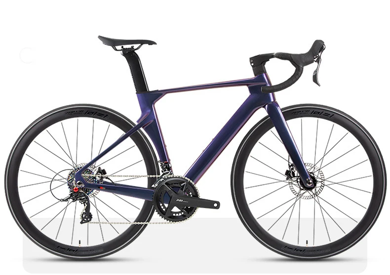 Carbon Road Bikes TWITTER R5pro SENSAH 24S Full Hydraulic Disc Brake With Integrated Carbon Handlebar Ultra Light