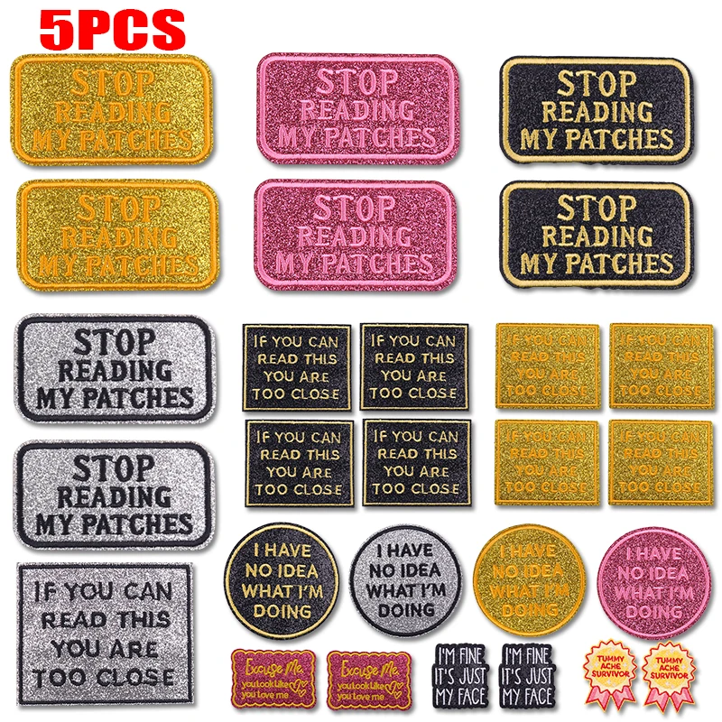Parche táctico glitter bordado con purpurina – Letras infantiles - imagen 3