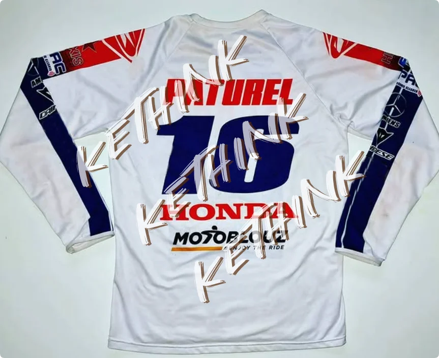 

Быстросохнущий мотоциклетный трикотаж Honda, дышащая рубашка для верховой езды с длинными рукавами Paturel Y2K Dirt Bike и Mountain Racing, повседневное снаряжение