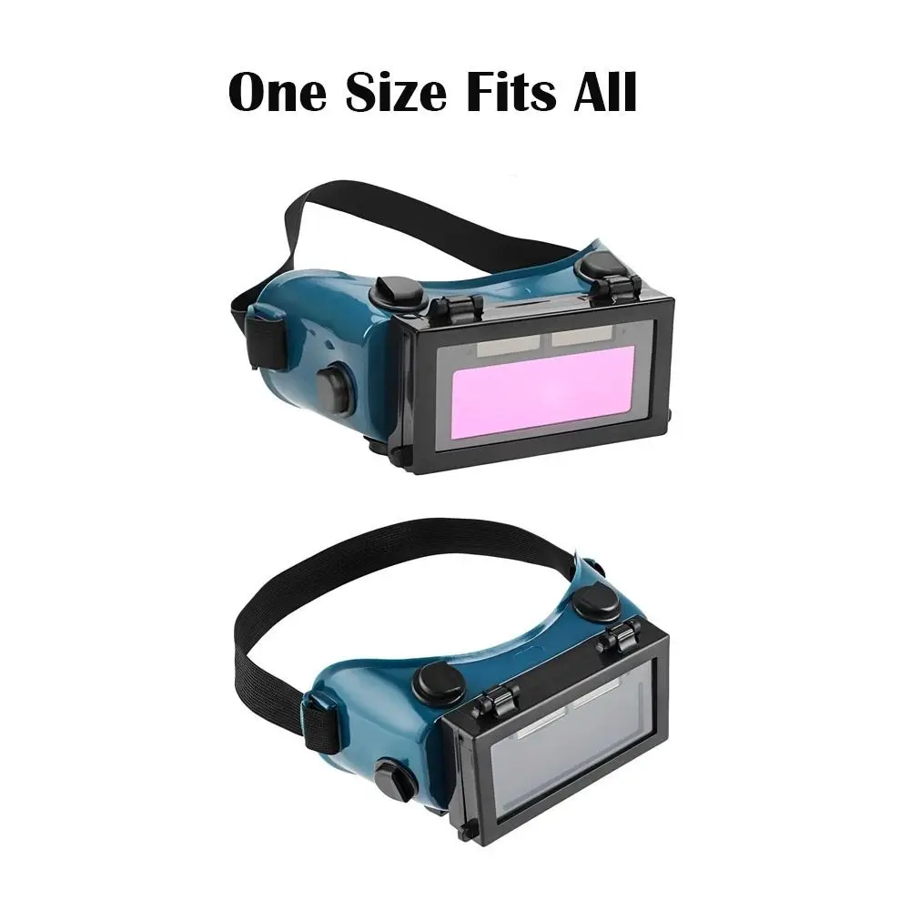 Solar Energy Welding Mask Auto Darkening Multipurpose Welding Helmet Eyes Goggle Adjustable Band Welder Glasses