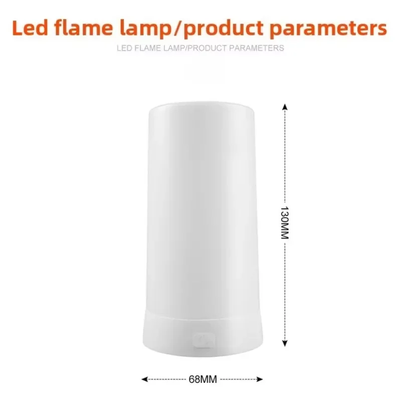 USB Rechargeable Led Flame Lamp with Remote and Timer Waterproof Light Flameless Light for Home Garden Halloween Party Bar Decor