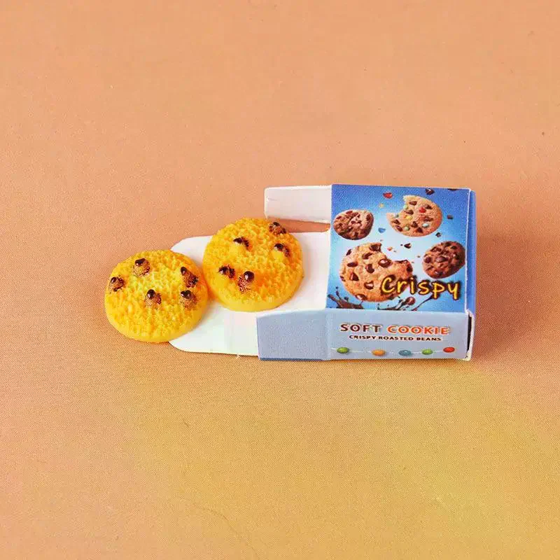 5 Sets Miniature Fast Food Packaging Boxes 1:12 Scale Dollhouse Hot Dog Bread Cookie Boxes For Doll House Kitchen Scene Decor